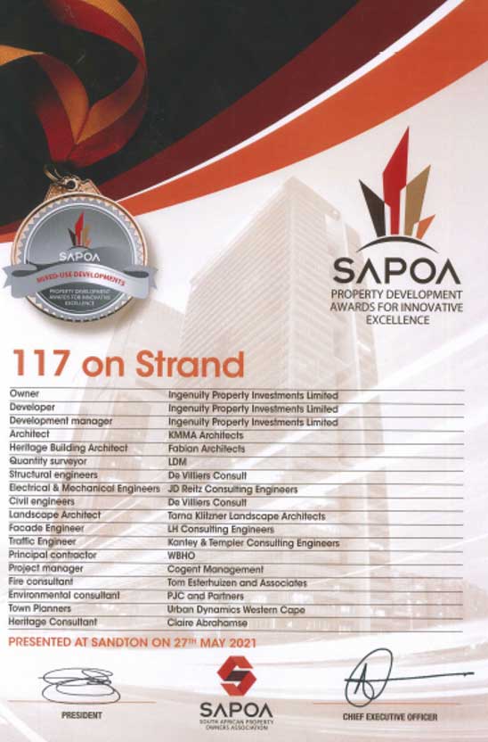 SAPOA Award